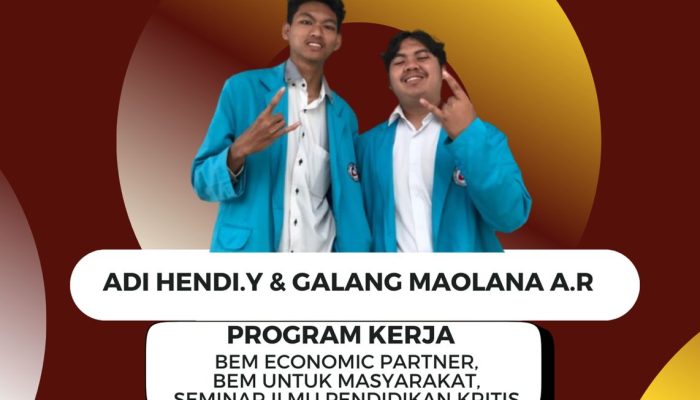 Adi-Galang Maju sebagai Calon Ketua BEM Politeknik Triguna Tasikmalaya Bawa Proker Manfaat bagi Mahasiswa