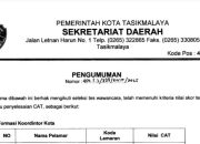Seleksi Pendamping Kisruh, DPRD Kota Tasikmalaya Akan Panggil Pansel Pendamping Kelurahan