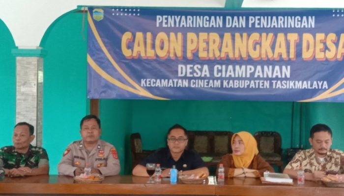 Antusiasme Masyarakat Tinggi, Seleksi Perangkat Desa Ciampanan Diikuti 12 Peserta