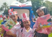 Motor Perpustakaan Keliling Meriahkan Karnaval 17 Agustus di Ciamis