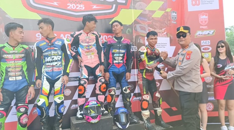 Sambut HUT ke 80 RI, Polres Ciamis dan IMI Gelar Open Road Race 2025