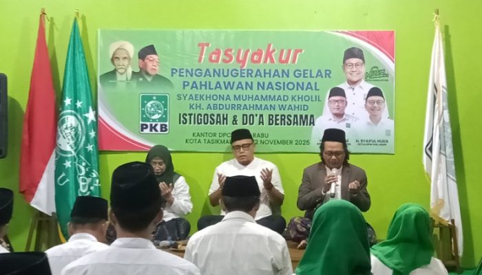 Tasyakur Gelar Pahlawan Nasional, Wahid : Syikhona Kholil dan Gusdur jadi Inspirasi Perjuangan Kader PKB