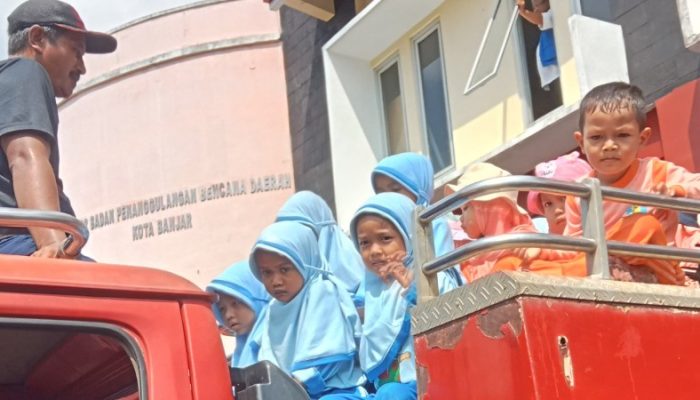 Sebanyak 83 Anak Didik RA Hudalloh dan 13 Guru Pendamping Kunjungi Kantor BPBD Kota Banjar, Dapat Ilmu Siap Siaga Bencana